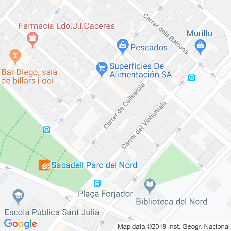 Código Postal calle Collserola en Sabadell