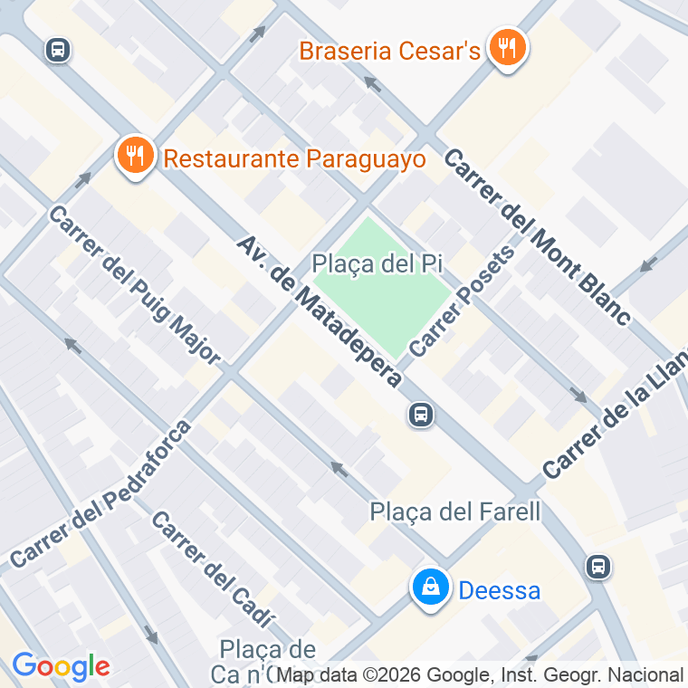 Código postal de Farell, Del, Plaça en Sabadell