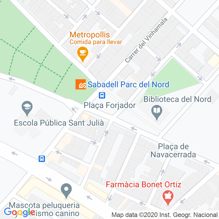 Código Postal calle Forjador, plaça en Sabadell