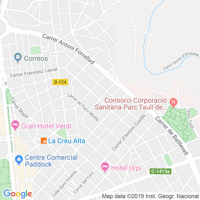 Código Postal calle Canonge Joncar en Sabadell