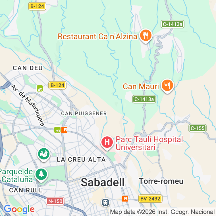 Código postal de Prat de Llucanes, Carretera (impares del 1 al 191)  (pares del 2 al Final) en Sabadell