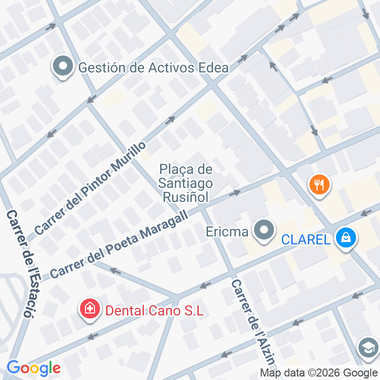 Código postal de Pl Santiago Rusiñol en Barberà del Vallès