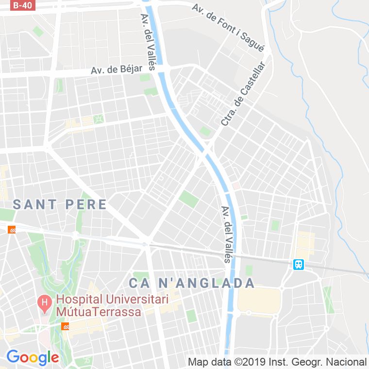 Código postal de Castellar, Carretera (impares del 1 al 223)  (pares del 2 al 158) en Terrassa