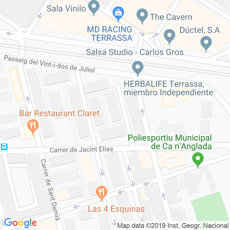 Código postal de Constancia, Passatge en Terrassa
