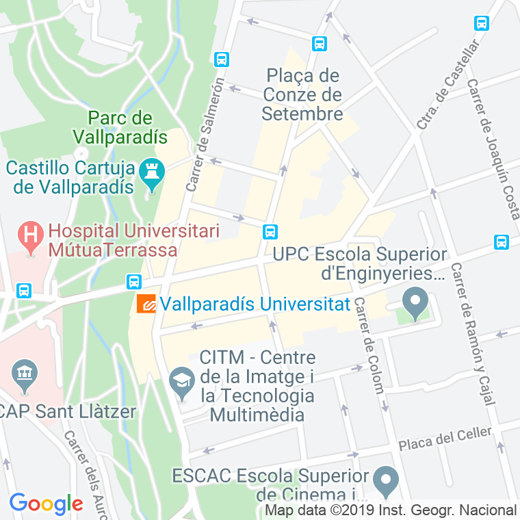 Código postal de Jacquard, Avinguda en Terrassa