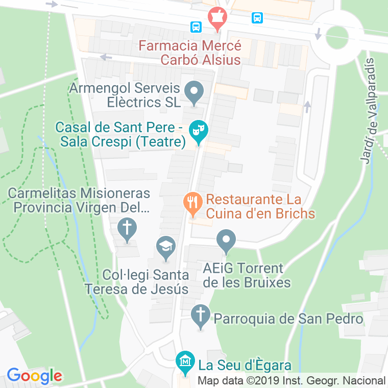 Código postal de Major de Sant Pere en Terrassa