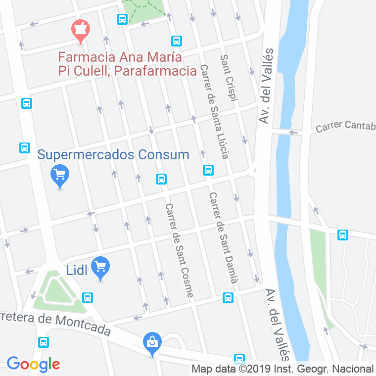 Código postal de Mare de Deu de la Esperança en Terrassa