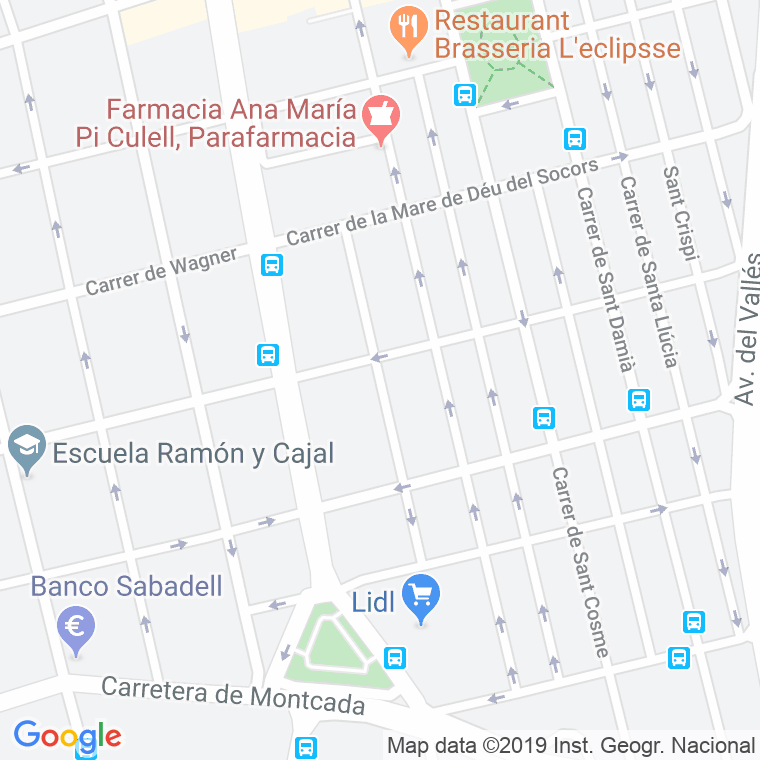 Código postal de Mare de Deu de la Fuencisla en Terrassa