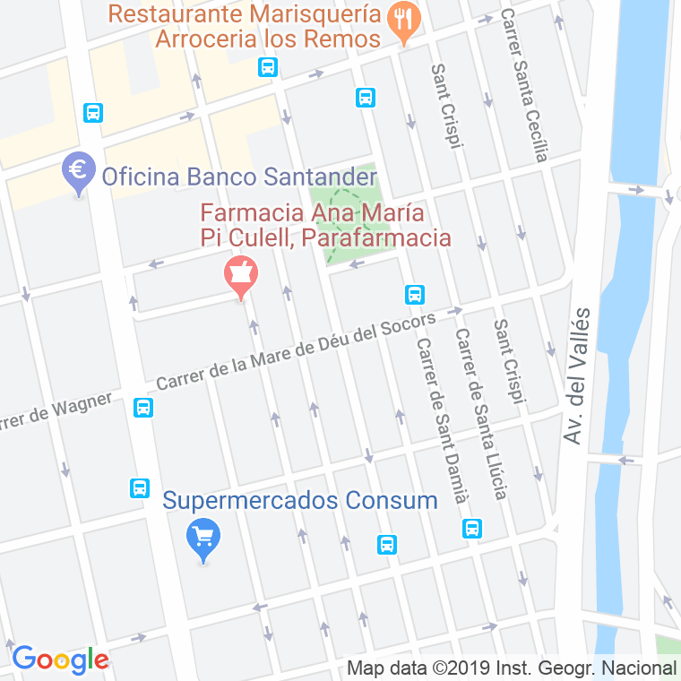 Código postal de Mare Deu de Lourdes en Terrassa