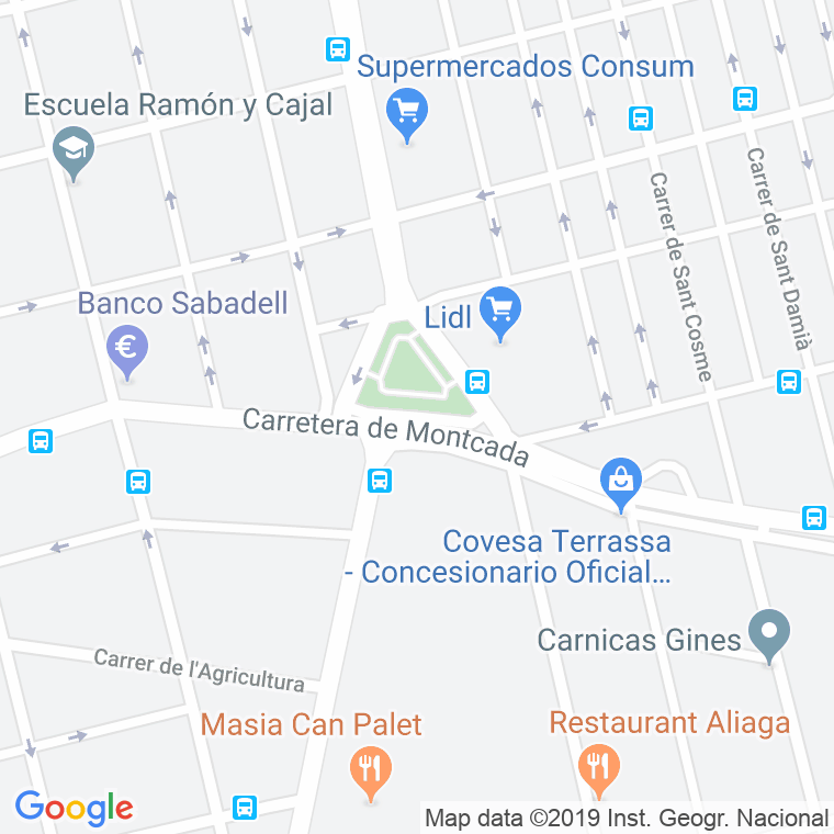 Código postal de Paisos Catalans, Plaça en Terrassa