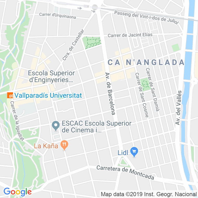 Código postal de Pau Marsal en Terrassa