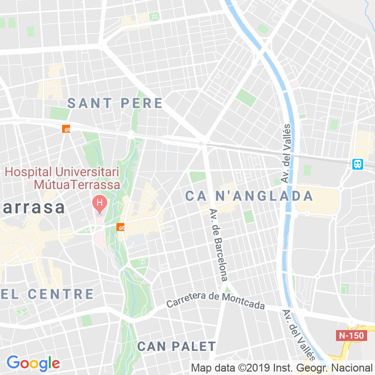 Código postal de Prat de la Riba   (impares del 1 al 107)  (pares del 2 al 140) en Terrassa