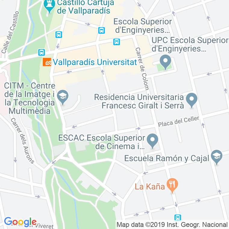 Código postal de Sant Nebridi, Rambla en Terrassa
