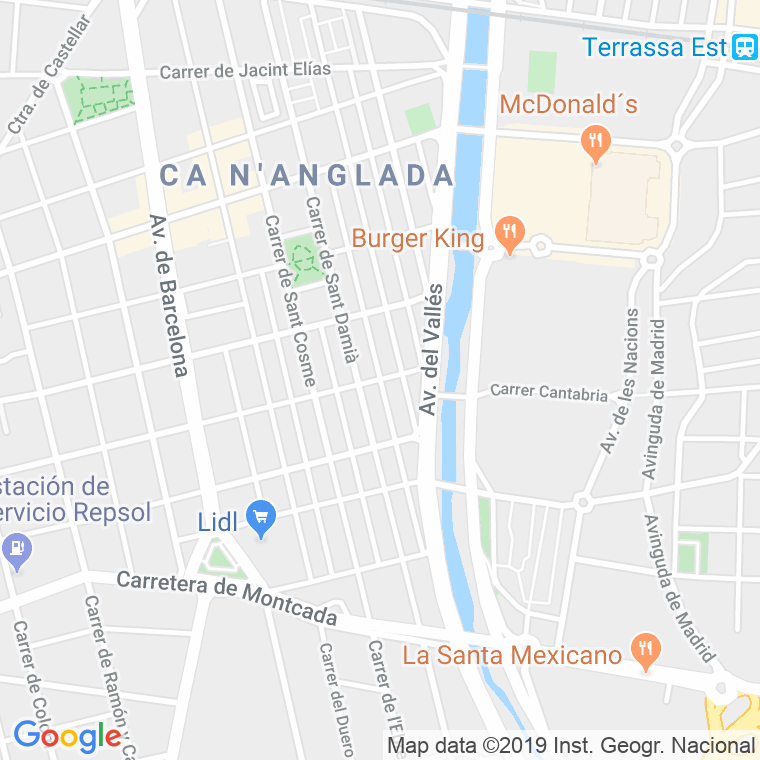 Código postal de Santa Llucia en Terrassa