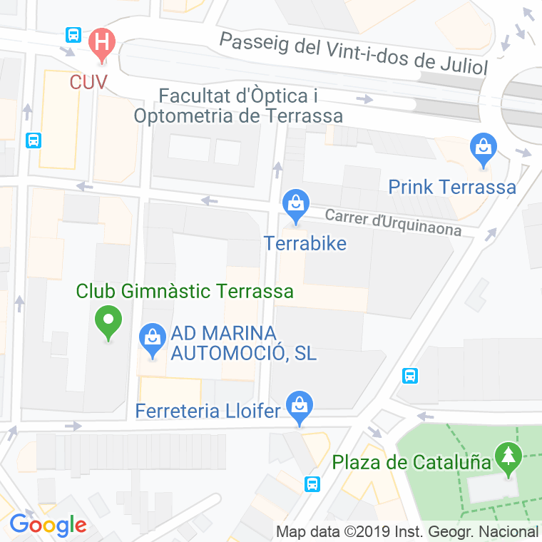 Código postal de Violinista Vellsola en Terrassa