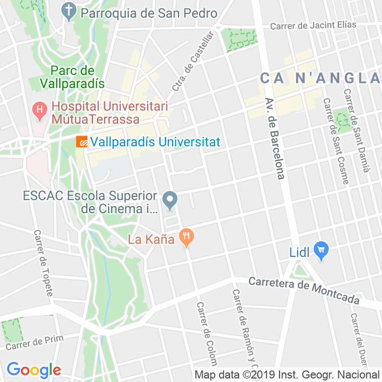 Código postal de Wagner en Terrassa