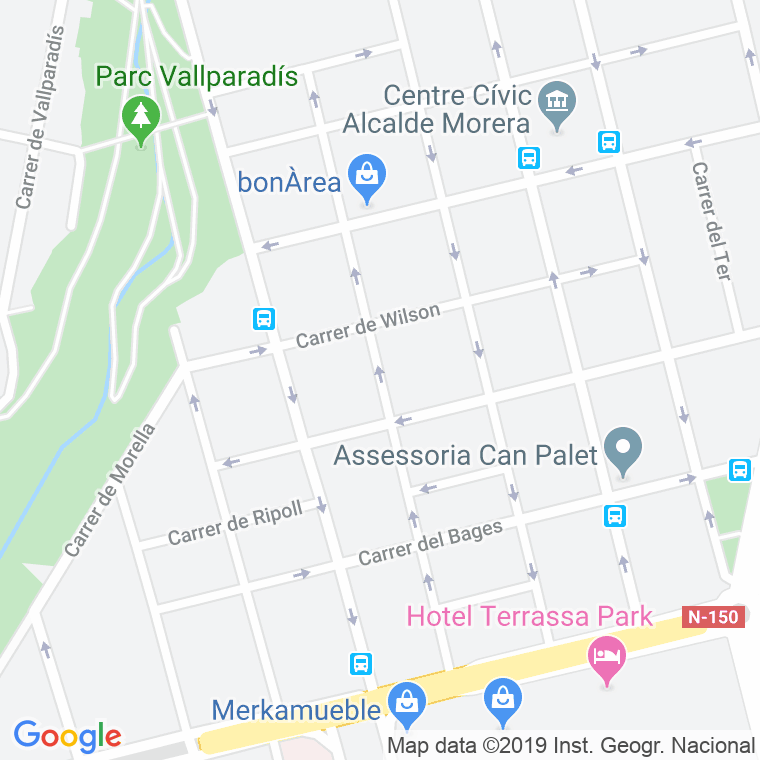 Código postal de Duquessa de la Victoria en Terrassa