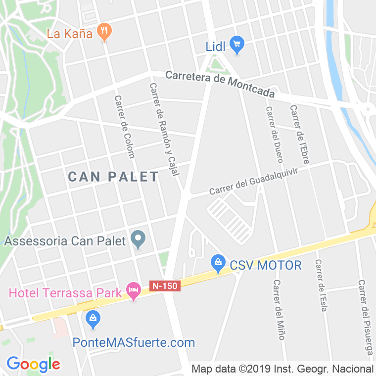 Código postal de Glories Catalanes, Avinguda en Terrassa