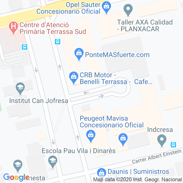 Código postal de Marie Curie, Passatge en Terrassa
