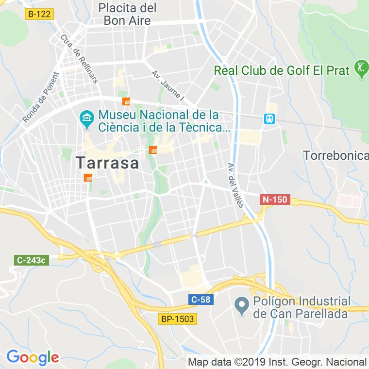 Código postal de Montcada, Carretera (pares del 2 al 666) en Terrassa