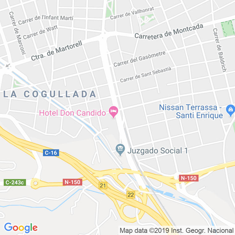 Código postal de Pare Alegre, Rambleta (impares del 1 al Final) en Terrassa
