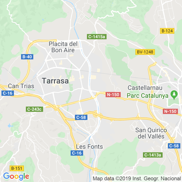 Código postal de Valles, Del, Avinguda (impares del 105 al 191) en Terrassa