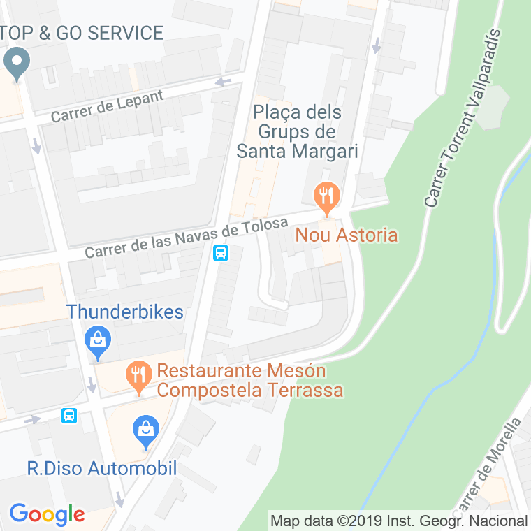 Código postal de Zuloaga en Terrassa