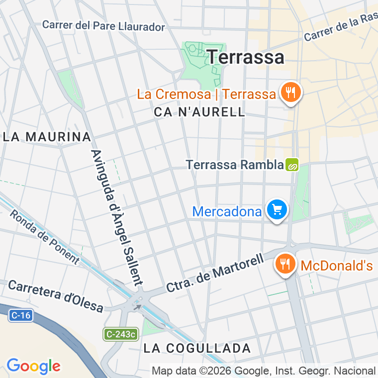 Código postal de Antoninus Pius en Terrassa