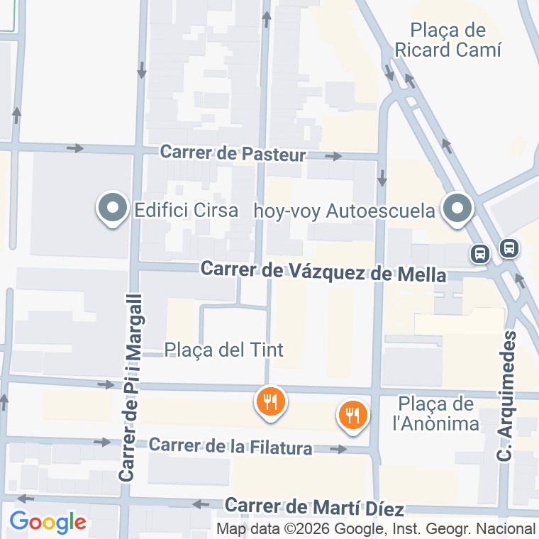 Código postal de Vazquez de Mella en Terrassa