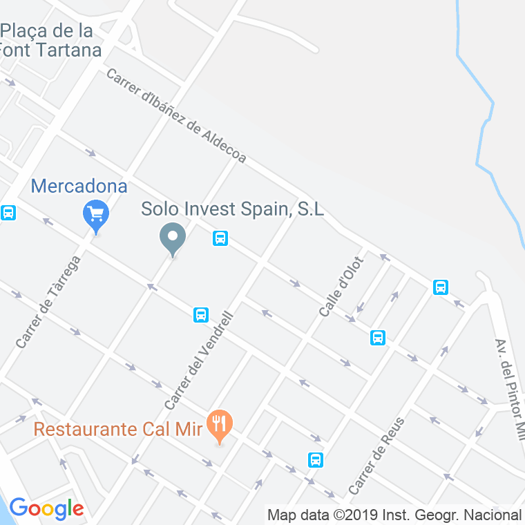 Código Postal calle Borges Blanques en Terrassa