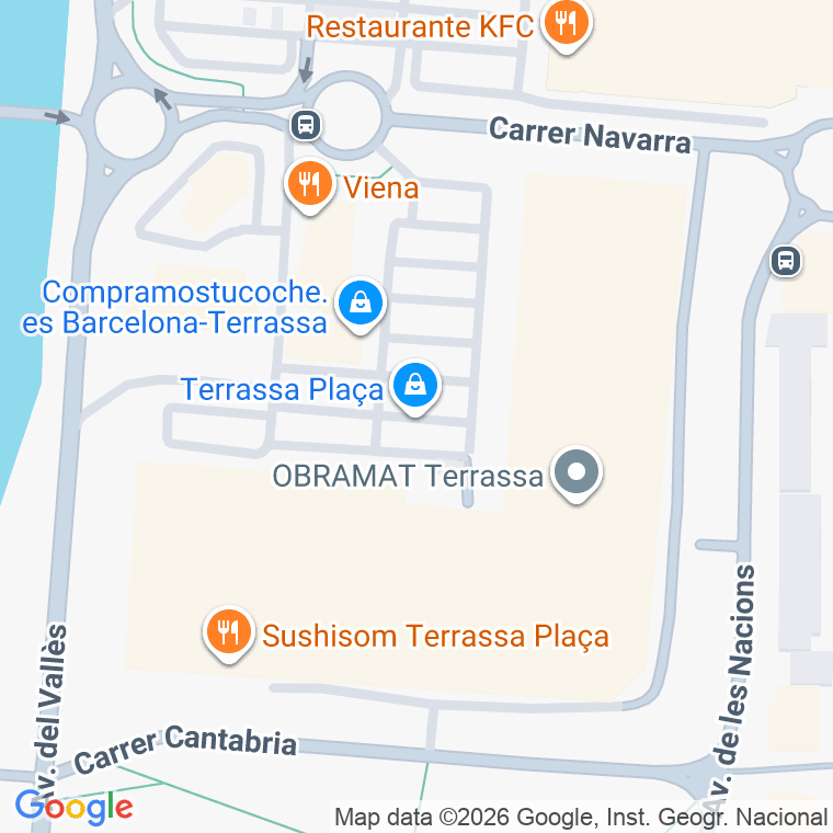Código postal de Sardana, Plaça en Terrassa