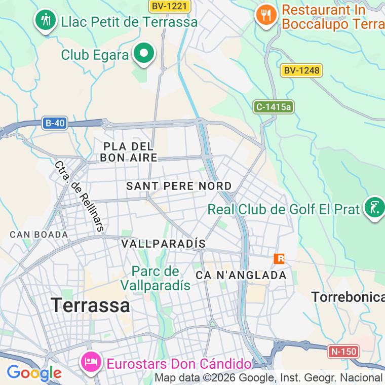Código postal de Valles, Del, Avinguda (impares del 361 al Final) en Terrassa