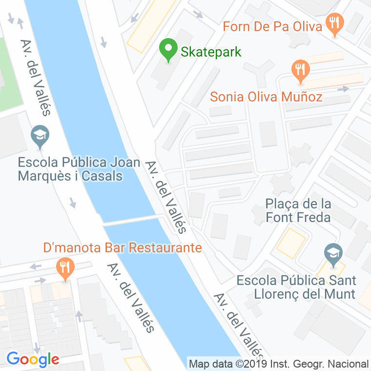 Código Postal calle Canal Del Llor en Terrassa