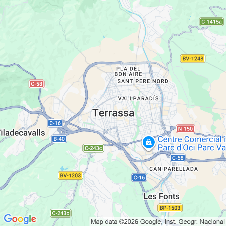 Código postal de Madrid, Avinguda en Terrassa