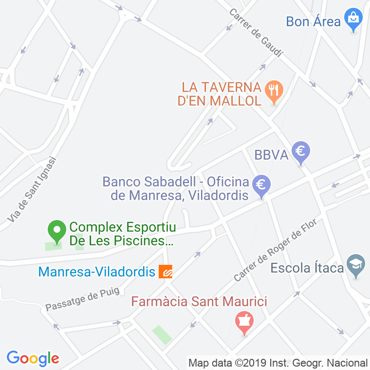 Código Postal calle Francesc Macia., avinguda en Manresa