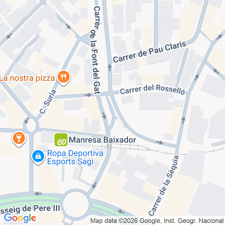 Código postal de Abat Oliva, Carrer en Manresa