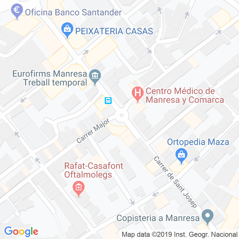 Código Postal calle Mossen Vidal, plaça en Manresa