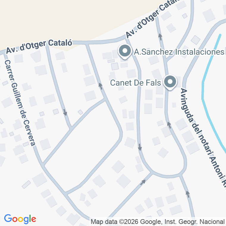 Código postal de C Galceran de Cervelló en Canet de Fals