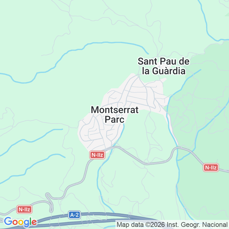 Código postal de Masia Trentatres en Montserrat Parc