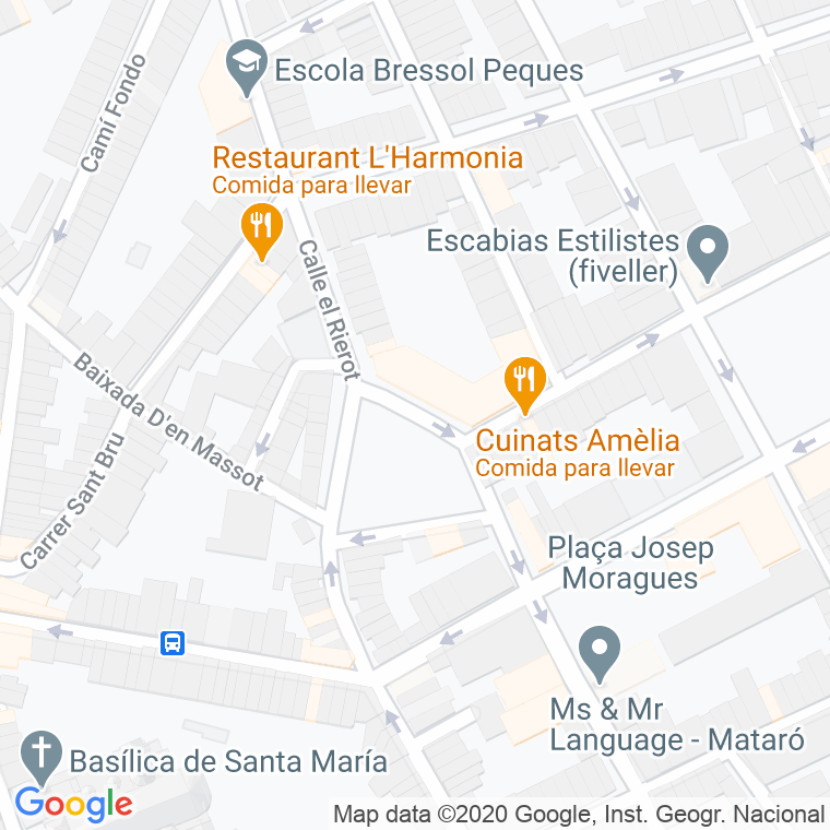 Código Postal calle Forn Del Vidre, plaça en Mataró