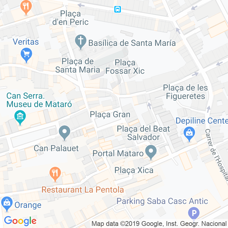 Código Postal calle Gran, plaça en Mataró