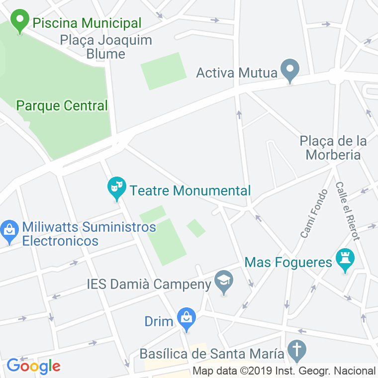 Código Postal calle Mossen Ramon Fornells en Mataró