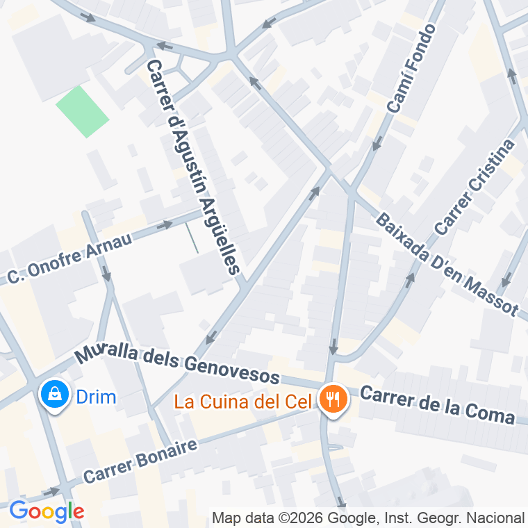 Código postal de Nou de Les Caputxines en Mataró