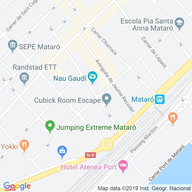 Código Postal calle Cooperativa, De La en Mataró