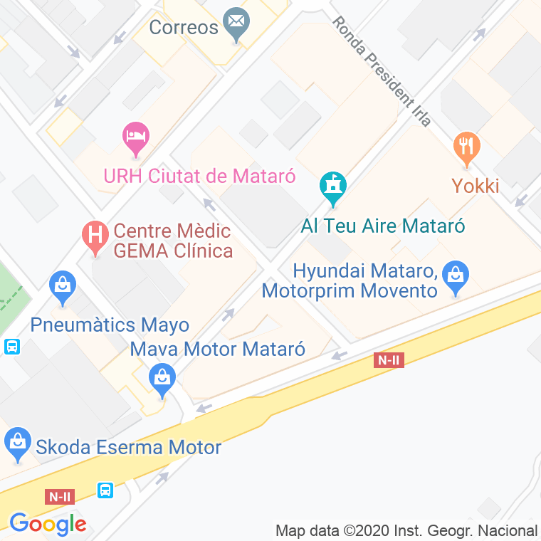 Código Postal calle Ictineo en Mataró