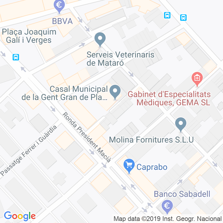 Código Postal calle Juan Sebastian Elcano en Mataró