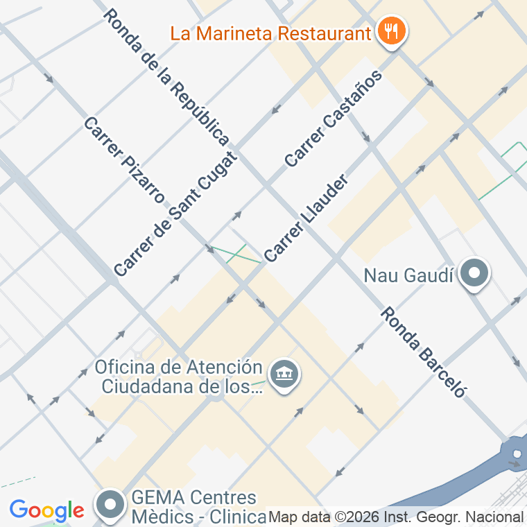 Código postal de Llauder en Mataró