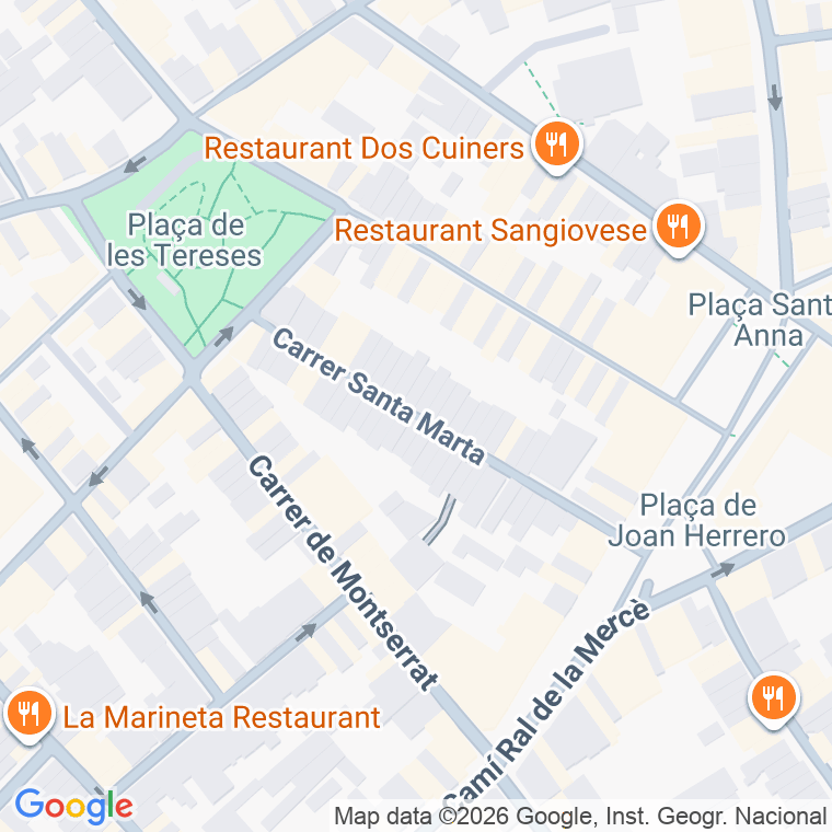 Código postal de Santa Marta en Mataró
