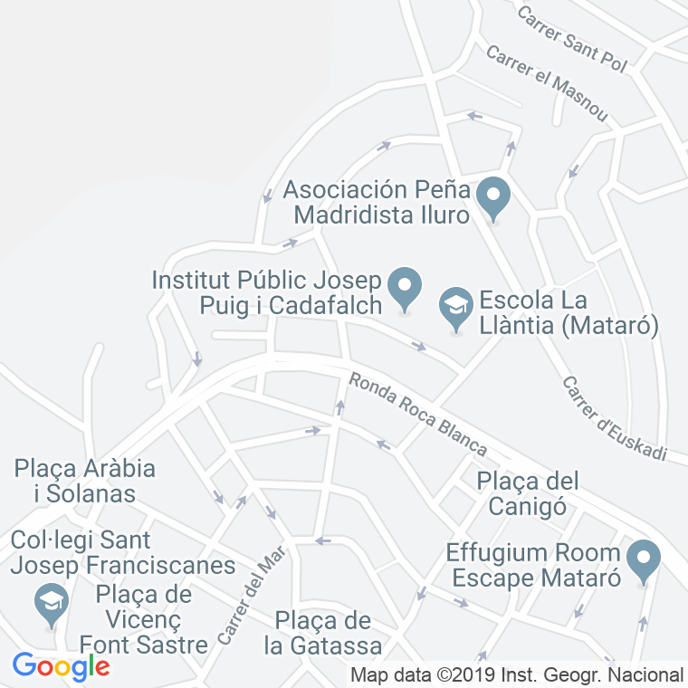 Código Postal calle Bergueda en Mataró