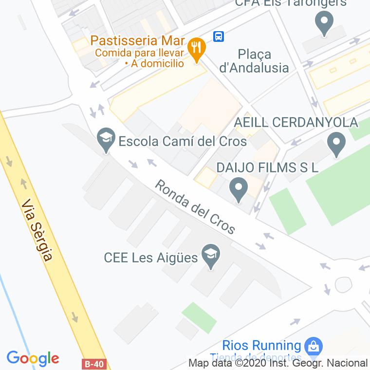 Código Postal calle Cros, Del, ronda en Mataró